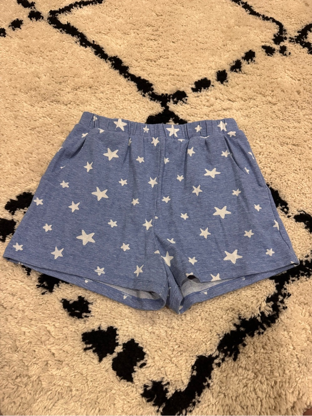 Hannah Banana Blue Star Print Girl’s Lounge Shorts